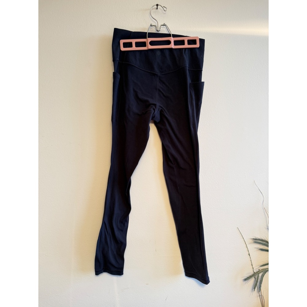 Athleta Salutation 7/8 Tight Powervita Black‎ High Rise Leggings Pockets MT Tall